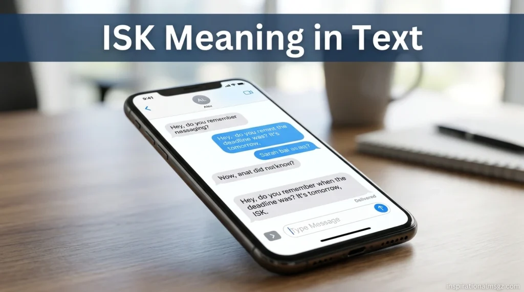 ISK Meaning in Text