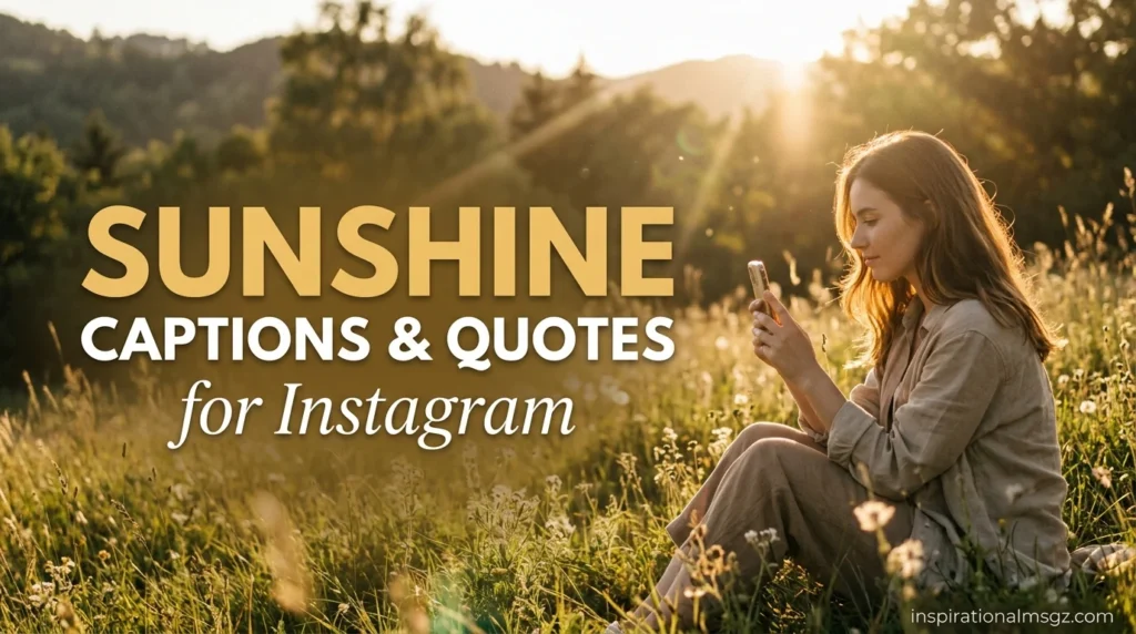 Sunshine Captions & Quotes for Instagram