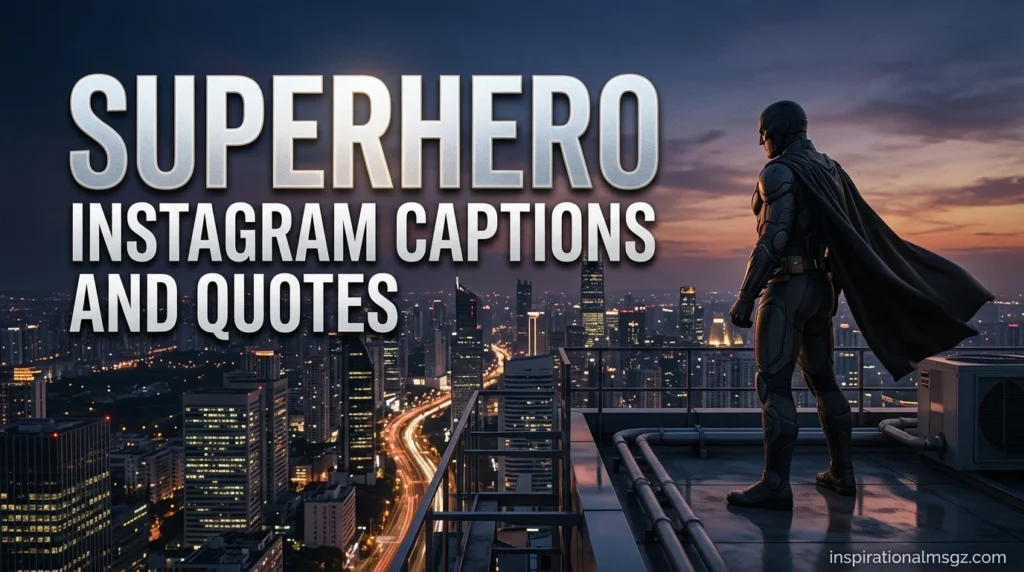 Superhero Instagram Captions and Quotes